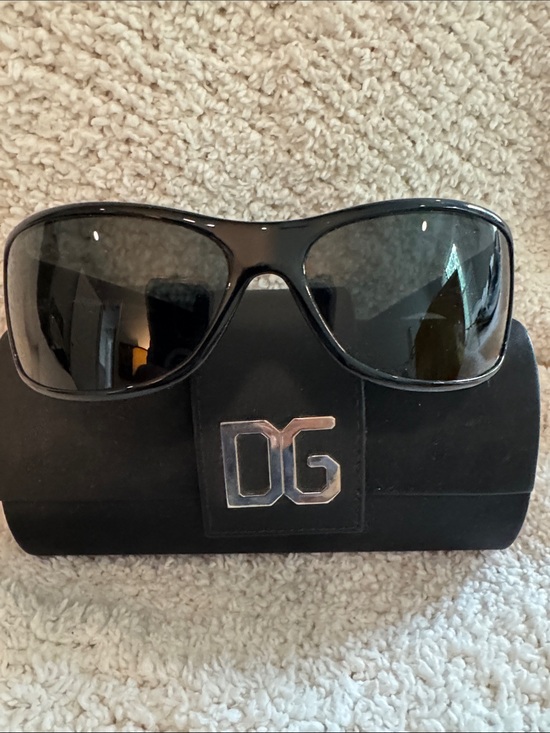 Dolce & Gabbana Accessories - Vintage NEW Dolce & Gabbana Glossy Black Sunglasses with Dark Lenses